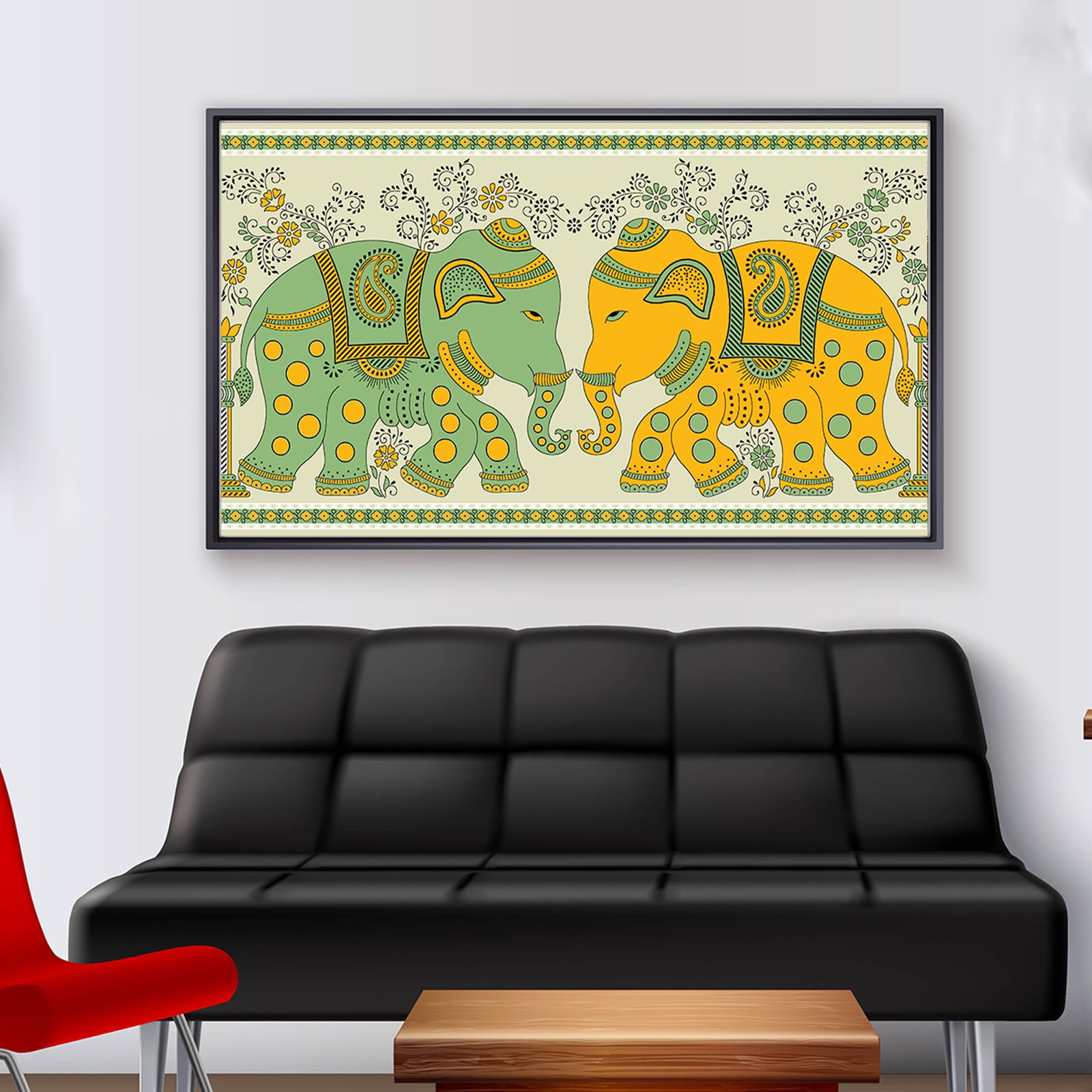 Seamless Pattern Elephant Canvas Wall Painting decorative masterpiece for home decor